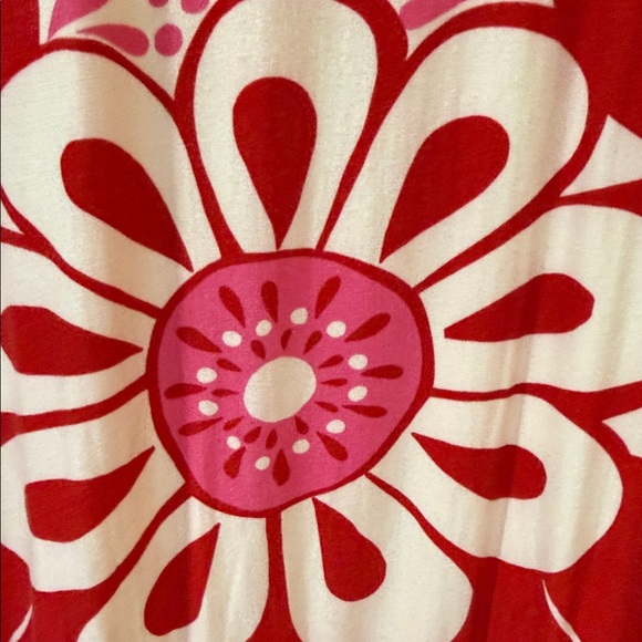 FARM Rio for Anthropologie Cream and Red tunic Sweatshirt - Picture 4 of 5